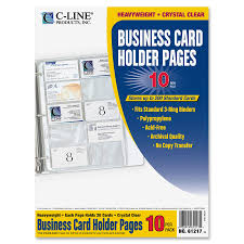 Use them to make a lasting and tangible form of a first impression you can leave with a prospective lead, client, or business partner—design with our business card templates for free in a matter of. C Line Business Card Holder Pages For Ring Binders Poly Holds 20 Cards Page 3 Hole Punched 11 1 4 X 8 1 8 10 Pk 61217 Yuletide Office Solutions