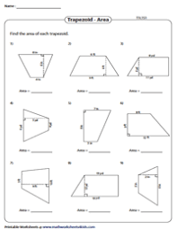 It will depend on the information provided. Area Of Trapezoids Worksheets