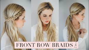 Don't worry — we spoke to some braiding pros for tips on how to cornrow your own hair. Tutorial Front Row Braid Youtube