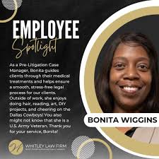 Meet Pre-Litigation Case Manager, Bonita! Her favorite aspect of her job is  helping others when they are unable or unaware of how to help themselves  during a devastating situation. Our clients often