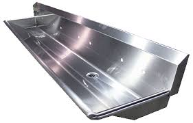 stainless steel trough sink