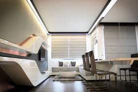 Futuristic Approach To Private Home In Bulgaria By Bozhinovski Design Freshome Com Futuristic Interior Interior Design Apartment Small Futuristic Home