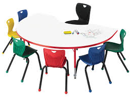 Classroom Select Markerboard Activity Table Kidney 96 X 48 Inches Various Options In 2020 Activity Table Kids Table And Chairs Table