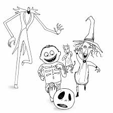 Get hold of these coloring sheets that are full of pictures and involve your kid in painting them. Free Printable Nightmare Before Christmas Coloring Pages Novocom Top
