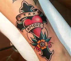 Cross And Heart Tattoo By Lollo Tattoo Post 19384 Heart Tattoo Traditional Rose Tattoos Tattoos