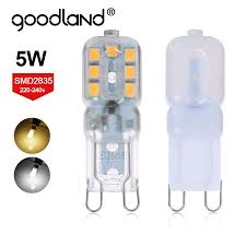 Goodland G9 Led Lamp 5w 220 240v Led G9 Bulb Smd2835 Christmas Chandelier Led Light 360 Beam Angle Replace Halogen Lamps Icon2 Halogen Lamp G9 Led Led Lights