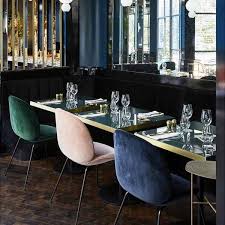 The Inspiration Of The Beetle Collection Was Found In The Insect World As Gamfratesi Looked Clos Dining Chairs Fully Upholstered Dining Chair Restaurant Chairs