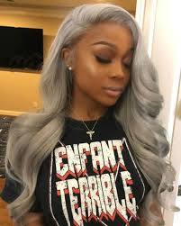 Black And Grey Lace Front Wig Buy This High Quality Wigs For Black Women Lace Front Wigs Human Hair Wigs African American Wigs Wig Hairstyles Hair Styles Weave Hairstyles