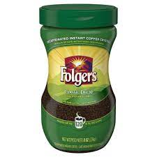 Folgers Classic Medium Roast Instant Coffee Decaf 8oz Decaf Coffee Decaf Instant Coffee