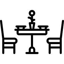 Choose from 70+ restaurant table graphic resources and download in the form of png, eps, ai or psd. Food And Restaurant Furniture And Household Table Dinner Restaurant Furniture Icon
