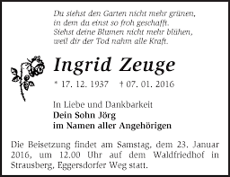 (wählen sie eine richtige variante.) ответ: Traueranzeigen Von Ingrid Zeuge Markische Onlinezeitung Trauerportal