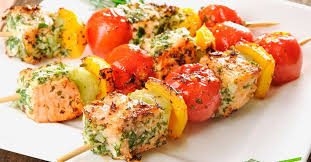 Lachs Spiesse Mit Gemuse Rezept Rezepte Lachs Gerichte Und Lachs Rezept