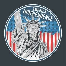 Usa Independence Day Liberty Statue America Artwork Vector Independence Day Usa Liberty Statue American Flag Background Png And Vector With Transparent Backg In 2020 American Flag Background Flag Background Happy Independence