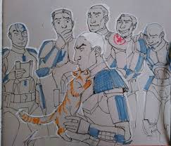 Tumblr Finally It Stood Up On Its Hind Legs In His Lap Bracing Its Front Paws On His Pauldron So It Could Star Wars Art Star Wars Clone Wars Star Wars