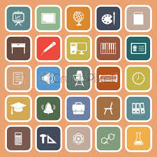 See more ideas about beige aesthetic, aesthetic, brown aesthetic. Classroom Line Flat Icons With Long Shadow Stock Vector Crushpixel