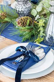 3.7 out of 5 stars with 3 ratings. Silver And Navy Christmas Table Setting The Lilypad Cottage