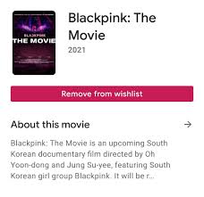 The group consists of four members: 210711 Blackpink The Movie May Also Be Available For Android Users On The Google Play Store Black Pink For Your Soul