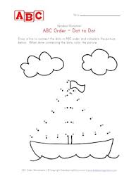 Kids develop their fine motor skills by tracing numbers. Abc Dot To Dot Boat All Kids Network
