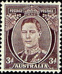 Australia King George Vi 3d Brown Postage Stamp Collecting Rare Stamps Post Stamp
