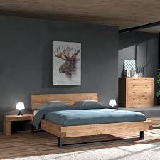 chambre nordland le design epure du pin massif miel huile lit chambre parentale lit en bois moderne idees de lit