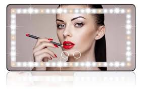 Car Sun Visor Vanity Mirror, Rechargeable Makeup Mirror