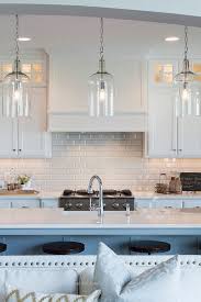 Check Out This Kitchen Lighting Fixtures Ideas You Ll Love The Post Kitchen Lightin White Kitchen Lighting White Beveled Subway Tile Kitchen With Long Island