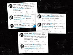 (amanda prestigiacomo) supermodel and celebrity chef chrissy teigen has deleted some 60,000 past tweets and blocked 1 million twitter users after conspiracies swirled online over an alleged. Courtney Stodden Calls Chrissy Teigen A Hypocrite Over Bullying
