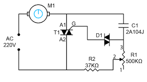 1000w Ac Motor Speed Controller Motor Speed Electronics Circuit Circuit Diagram