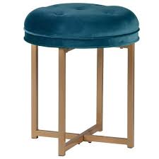 Great savings free delivery / collection on many items. Tufted Backless Velvet Vanity Stool Blue Hillsdale Furniture Target