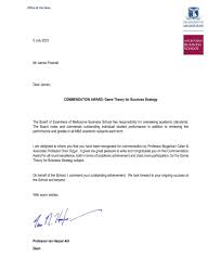 Very proud to have received my third Dean's Commendation for Game Theory…