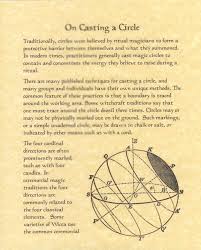 Book Of Shadows Page About How To Cast Or Casting A Circle