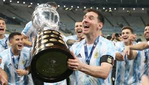 After the title win, a 'shirtless' video of messi holding the trophy in his hand in the dressing room is going viral in which he is lost in a different world. Messi Removes Thorn With Copa Glory But He S Never Won Or Lost Alone Planet Football