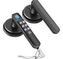 Fingerprint Door Lock, Keyless Entry Door Locks Biometric Door Lock with  Silicone Keyboard, Smart Door Knob with 50 Passwords, 100 Sets Biometric ...