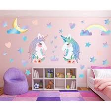 Kids — especially little girls — absolutely love unicorns. Amazon Com Unicorn Wall Decal Large Size Unicorn Wall Sticker Decor For Gilrs Kids Bedroom Birthday Party Baby