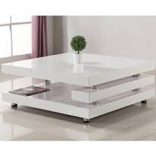 Paxton Modern Coffee Table Square In High Gloss White Furniture In Fashion Sofa Table Design Centre Table Living Room Modern Square Coffee Table