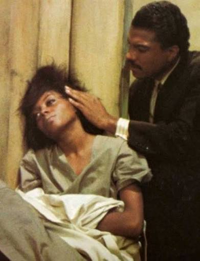 Diana Ross and Billy Dee Williams in a dramatic scene from LADY SINGS THE  BLUES (1972). Diana Ross made her film debut playing Billie Holiday and  earned an Academy Award nomination as