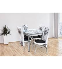 Ürün 2 yıl garantilidir masanın boyutu yükseklik : Chic Life Mermer Desenli Cam Masa Sandalye Takimi