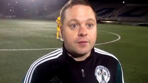 Lansdowne Bhoys coach Austin Friel after his team's US Open Cup upset 2-0  win vs Pgh Riverhounds