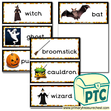 Halloween Flashcards Primary Treasure Chest