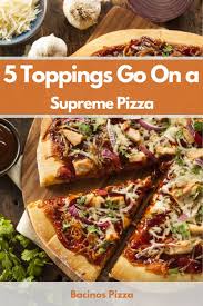 We've all been on a great vacation and ordered crappy take out because.with. 5 Toppings Go On A Supreme Pizza