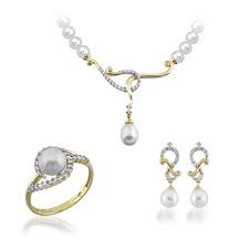 sonsuzluklu 14 ayar altin incili taki seti bilezikci incili taki setleri taki altin inciler