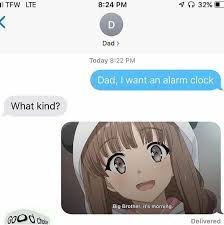 I Want This Alarm Clock Too Anime Funny Anime Memes Funny Pictures