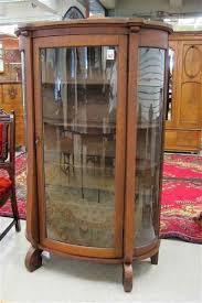 Cabinets └ antique furniture └ antiques all categories antiques art baby books, comics & magazines business, office & industrial cameras. Price Guide For An Oak And Curved Glass China Cabinet Empire