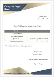 When creating an employment history form, businesses think that it is only the content and format of the document. 22 Free Sample Employment Certificate Templates Printable Samples