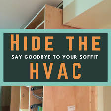 customize kitchen cabinets to hide the hvac