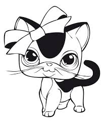 Pretty Cat Lps Coloring Page Cat Coloring Page Elephant Coloring Page Kitty Coloring