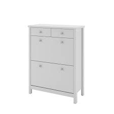 Muni de deux tiroirs, tous les deux revêtus d'une façade laquée grise, ce meuble tv est tout aussi pratique qu'esthétique. Tromso Meuble A Chaussures 2 Portes 2 Tiroirs Laque Blanc Mdf L 80 X P 36 X H 106 Cm Achat Vente Meuble A Chaussures Tromso Meuble A Chaussures Soldes Sur Cdiscount Des Le 20 Janvier Cdiscount