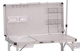 Camp kitchen by trail kitchens | portable outdoor kitchen for van conversions, camping, and van life. Coleman Pack Away Deluxe Portable Kitchen Incredibly Functional Best Tent Cots For Camping