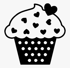 transparent birthday cupcakes clipart cup cake black and white hd png download kindpng transparent birthday cupcakes clipart