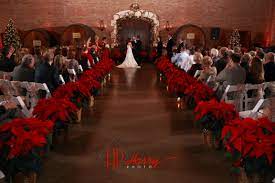 Poinsettias Down The Aisle Neutral Wedding Flowers Country Wedding Flowers Simple Wedding Flowers